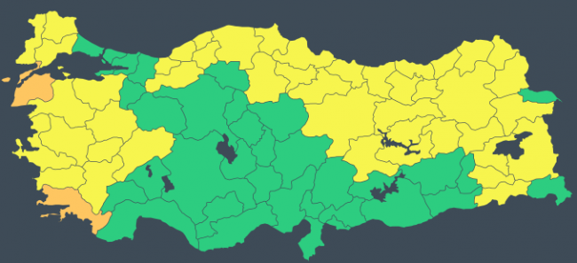 Meteoroloji'den 'sarı ve 'turuncu' uyarı: Çığ ve fırtınaya dikkat